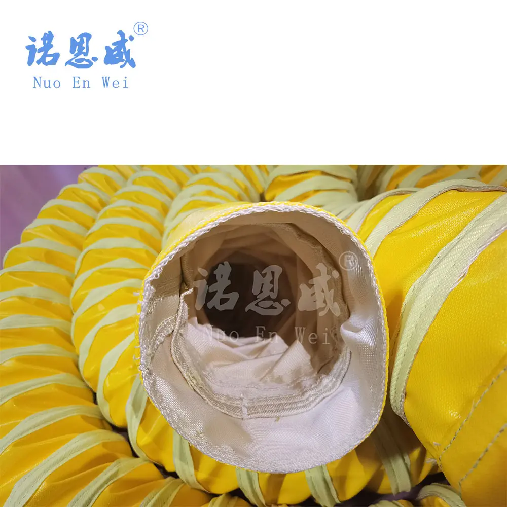 Steam Heated Resistant Ventilation Hose high temperature resistance for gold mining NUOENWEI 1