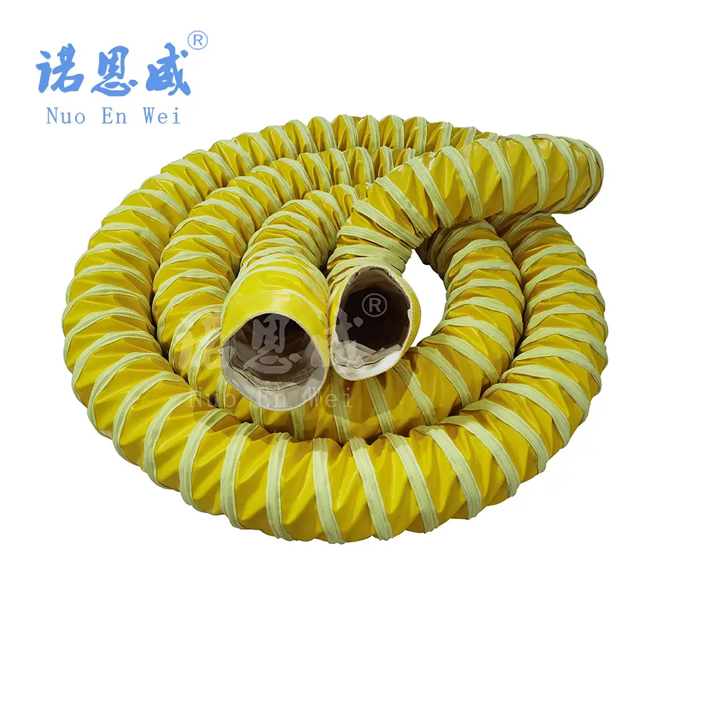Steam Heated Resistant Ventilation Hose high temperature resistance for gold mining NUOENWEI 10