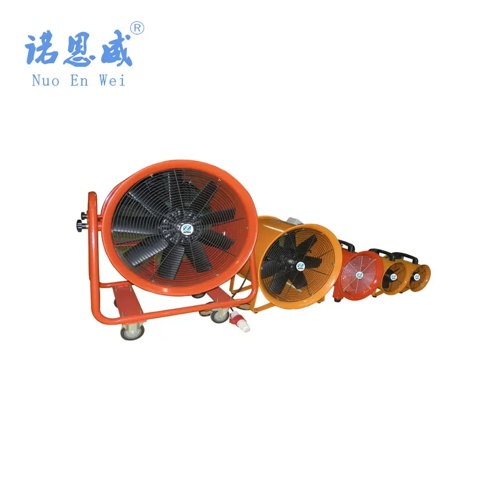 ventilateur portable axial avec roue Facile à déplacer pour une ventilation flexible pour divers scénarios d'application NUOENWEI 1