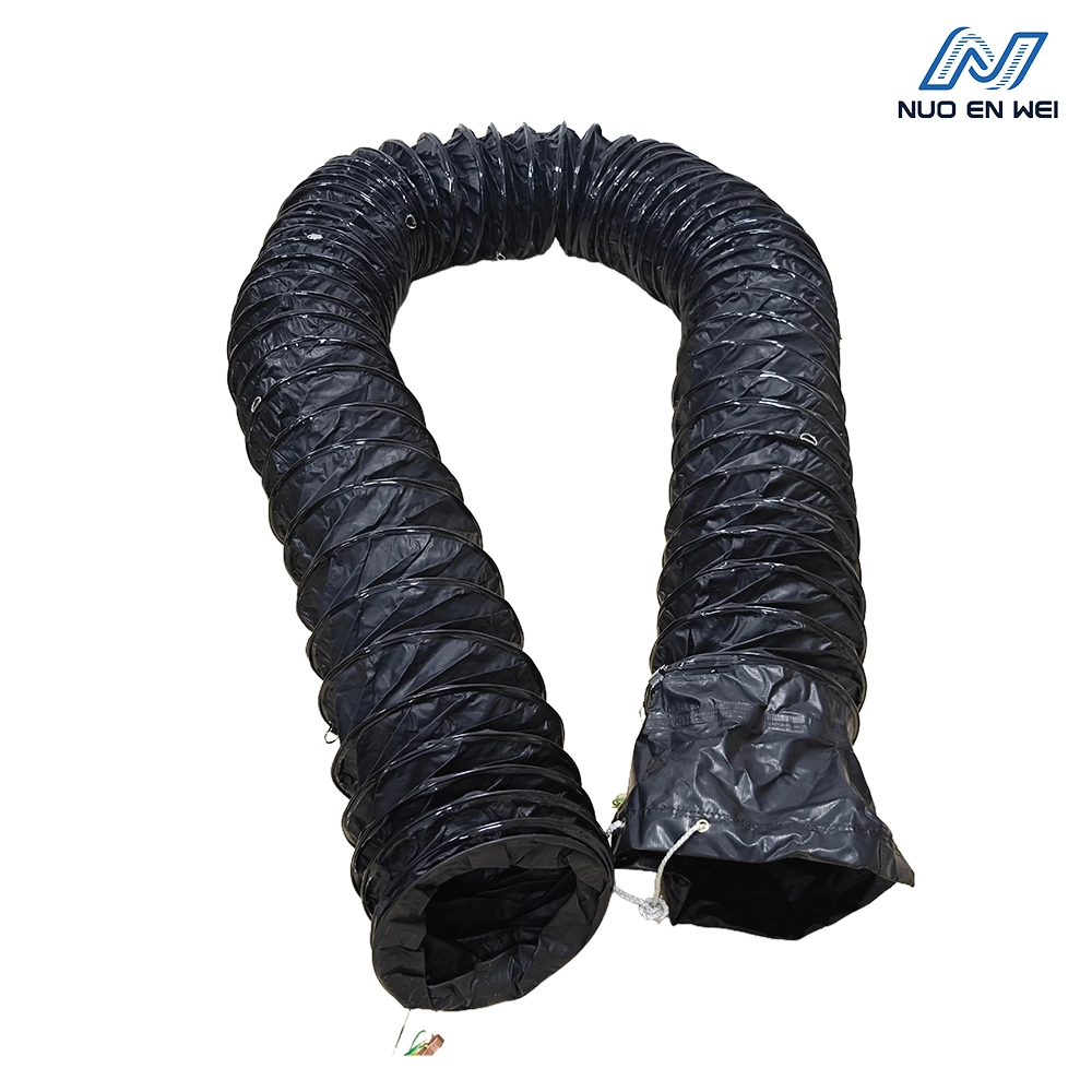Conducto a prueba de explosivos: manguera de ventilación flexible conductiva con cable de conexión a tierra | ATEX/IECEX Certified 1