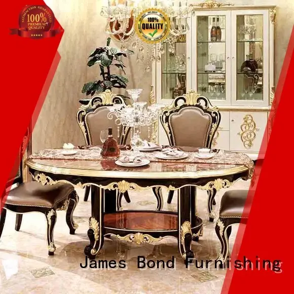James Bond Brand electric solid classic dining table and chairs table supplier 1
