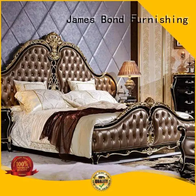 classic king size bed brown deep James Bond Brand company 1