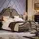classic king size bed design wood green Warranty James Bond 2