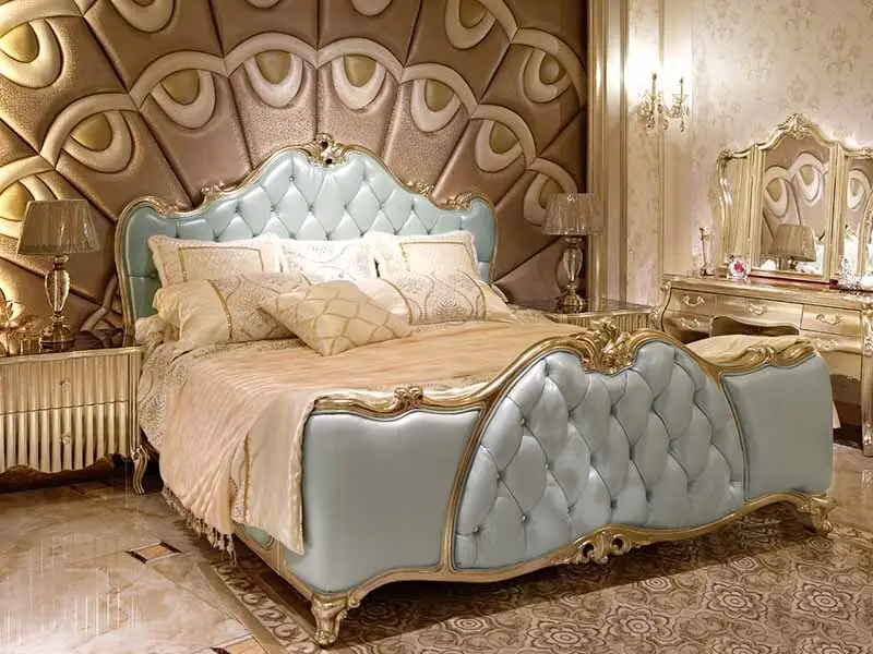 Wholesale grey classic king size bed solid James Bond Brand 3