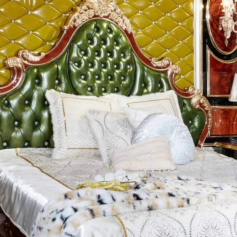 Wholesale silver classic king size bed classical James Bond Brand 3