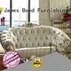 light classical whitelight furniture leather sofa traditional style James Bond Brand 1