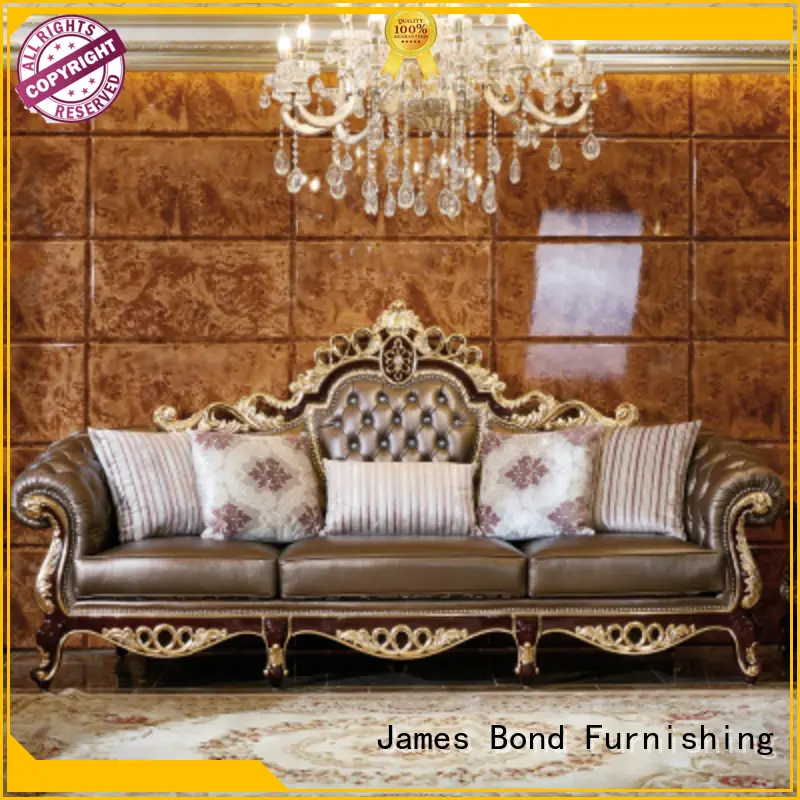 offwhite traditional classical brown luxury sofa James Bond 1