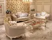 offwhite traditional classical brown luxury sofa James Bond 4