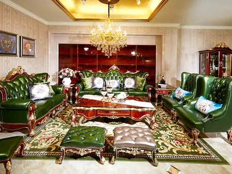 classical deep luxury sofa brown James Bond company 2