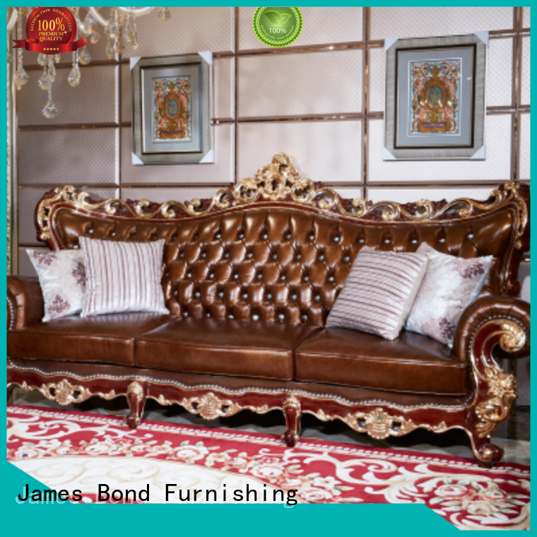 leather sofa traditional style solid Bulk Buy offwhite James Bond 1