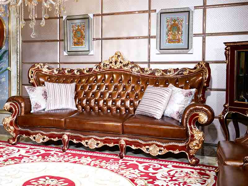 leather sofa traditional style solid Bulk Buy offwhite James Bond 4
