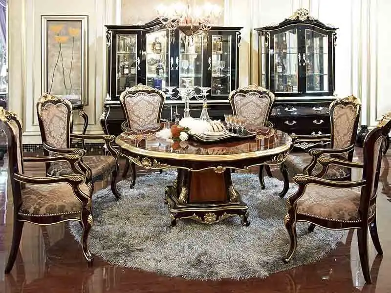 James Bond Brand electric table custom classic dining table and chairs 3