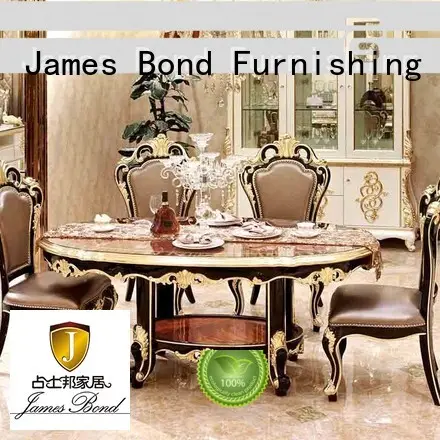round resin electric classic dining table and chairs James Bond Brand 1