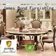 round resin electric classic dining table and chairs James Bond Brand 1