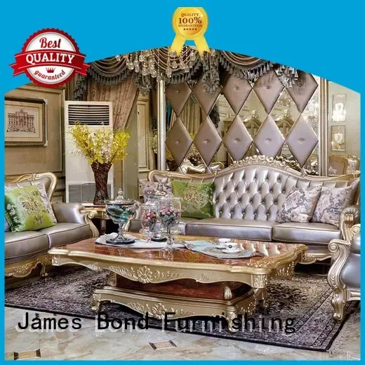 James Bond Brand table james white wood traditional round coffee table 1