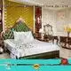 classic king size bed style classical white Warranty James Bond 1