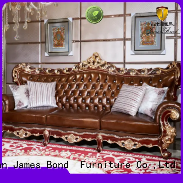 James Bond Brand light wood luxury sofa luxury factory 1