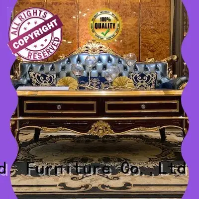 Mesa de centro redonda tradicional de resina de café personalizada sólida mesa James Bond 1
