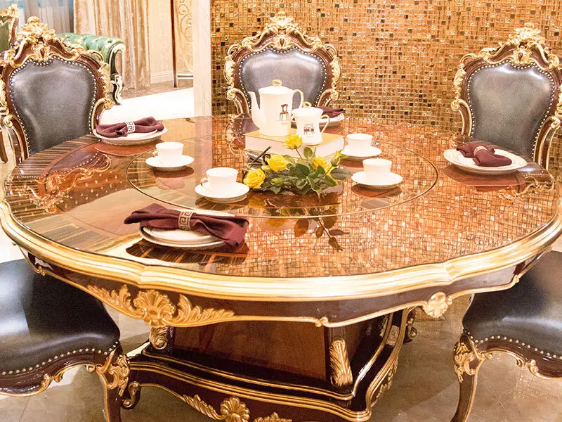 Top dining table 120cm jp657 for business for hotel 2