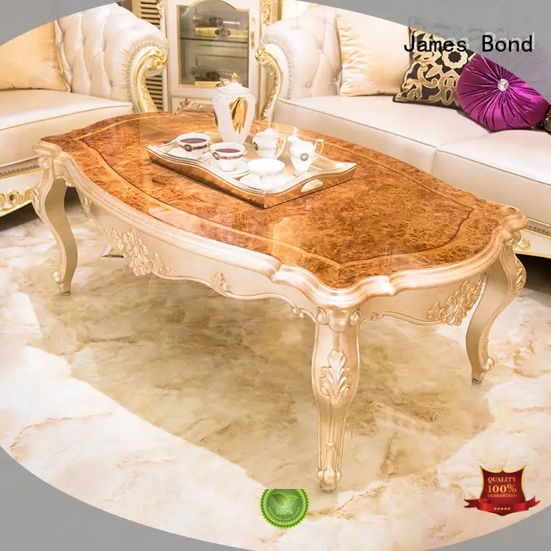 James Bond gorgeous classic coffee table with piano resin paint for hotel 1