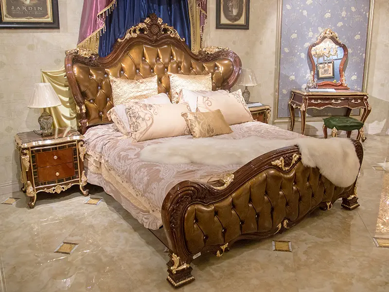 Wholesale italian black lacquer bedroom furniture pinkbrownwhite supply for villa 2