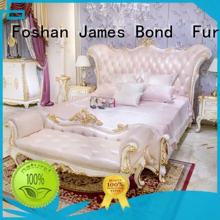 contemporary luxury classic bedroom furniture factory price for apartment James Bond 1