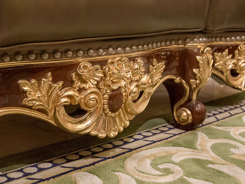 solid wood traditional sofas with legs factory direct supply for hotel James Bond 5