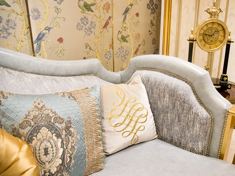 James Bond green traditional fabric sofas living room furniture factory for restaurant 5