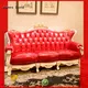 leather seat traditional style couches 14k gold for hotel James Bond 1
