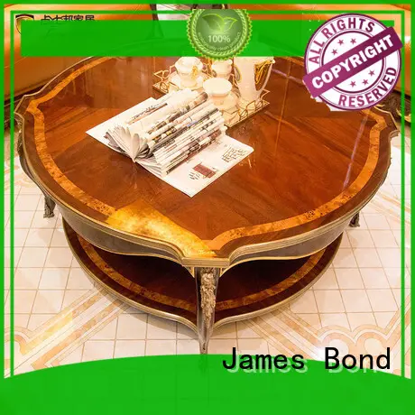 James Bond classical coffee table solid wood with piano resin paint JP678 1