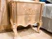 James Bond  Classical bedside table designs 14k gold and solid wood  JP615（golden）1 3