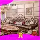 James Bond classical sofa traditional sofa solid wood light brown A2810 1