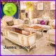 James Bond classical sofa styles 14k gold and solid Brown /off-white JF245 1