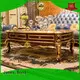 James Bond classical coffee table furniture 14k gold and solid wood with piano resin paint A tank barrels D2789 1