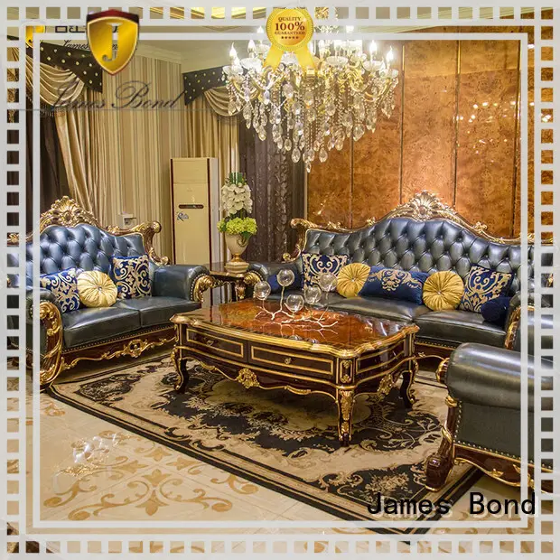 James Bond classical sofa design 14k gold and solid Sea blue A2825 1