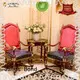 James Bond classic furniture 14k gold red/blue leisure chairs A925 1