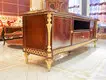 James Bond classical coffee table furniture 14k gold and solid wood with piano resin paint A tank barrels D2794 3