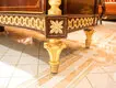 James Bond classical coffee table furniture 14k gold and solid wood with piano resin paint A tank barrels D2794 4