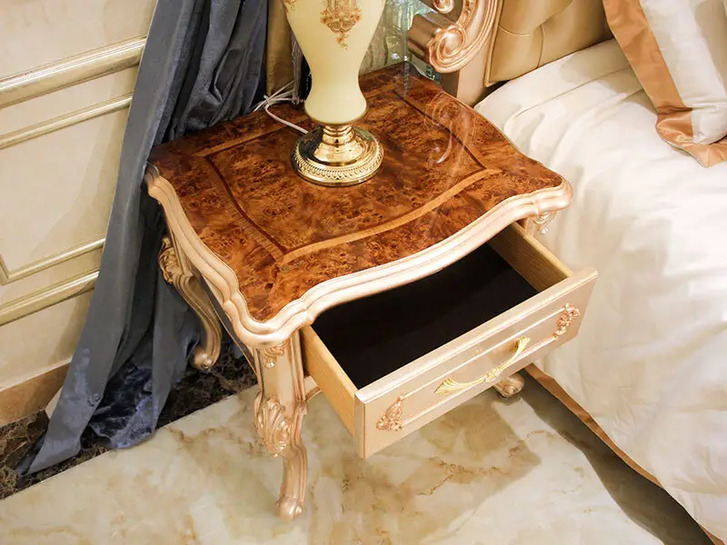 New bedside table with drawers （brown）james for business for hotel 5