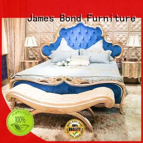 James Bond luxury king size bedroom sets factory price for home 1