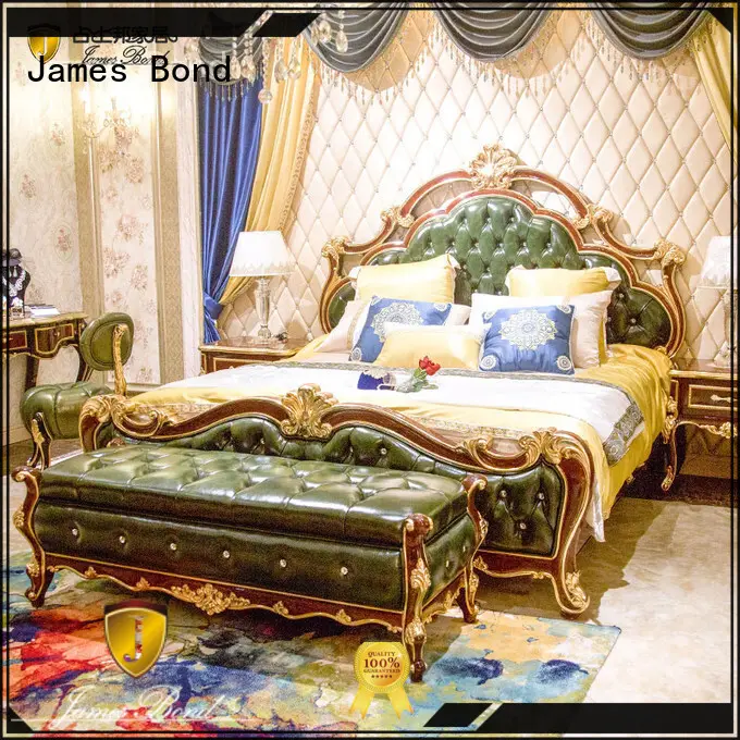James Bond contemporary traditional bedroom sets factory price for villa 1