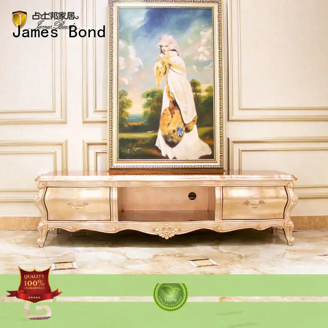 James Bond classical coffee table furniture 14k gold and solid wood with piano resin paint A tank barrels D2792 1