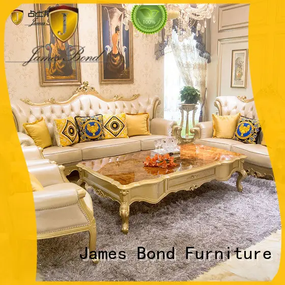 James Bond leather traditional sofa set wholesale for church 1