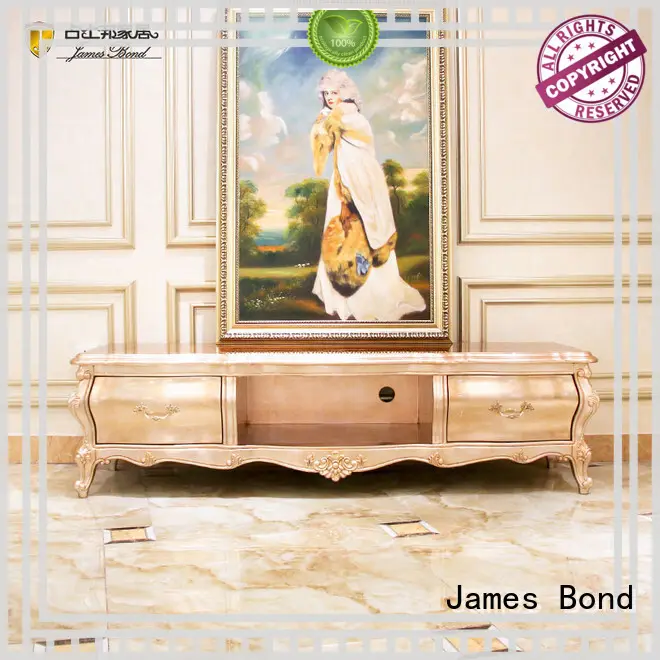 James Bond classical coffee table furniture 14k gold and solid wood with piano resin paint A tank barrels D2797 1