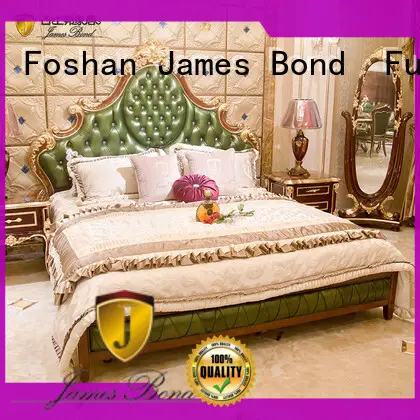 James Bond comfortable luxury king size bedroom sets factory for apartment 1