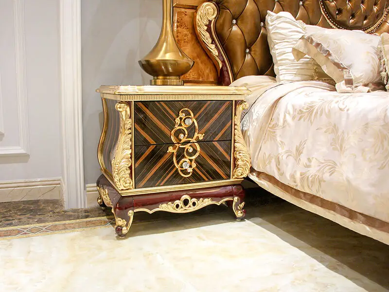 solid wood furniture bedside table wholesale for hotel 2
