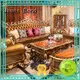 James Bond classic leather sofa factory direct supply for church 1