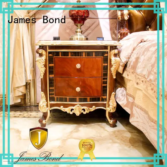 James Bond italian traditional bedside table factory direct supply for hotel 1