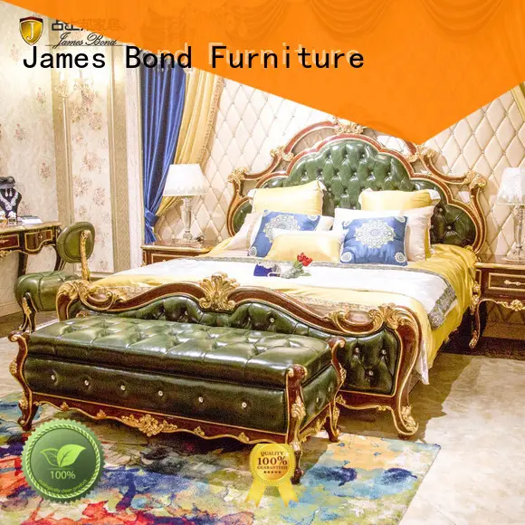 James Bond contemporary luxury king size bedroom sets from China for home 1
