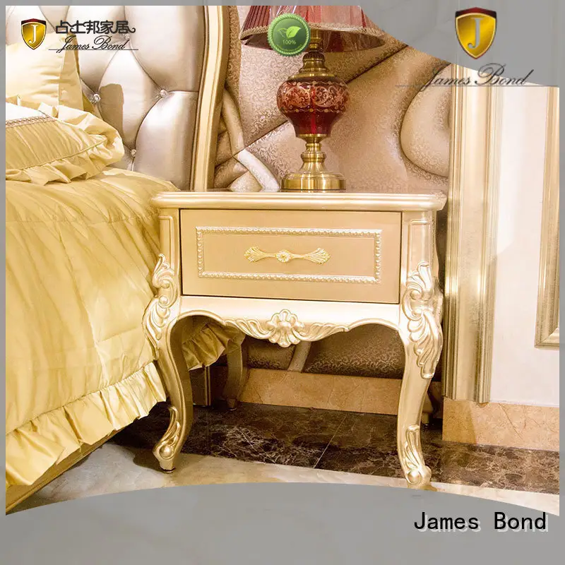 James Bond traditional bedside table wholesale for hotel 1